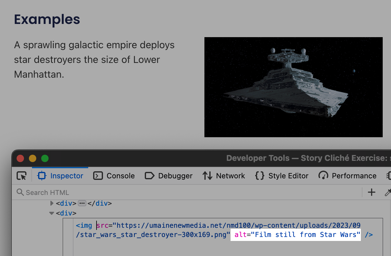 Alt Tag In Html Star Wars