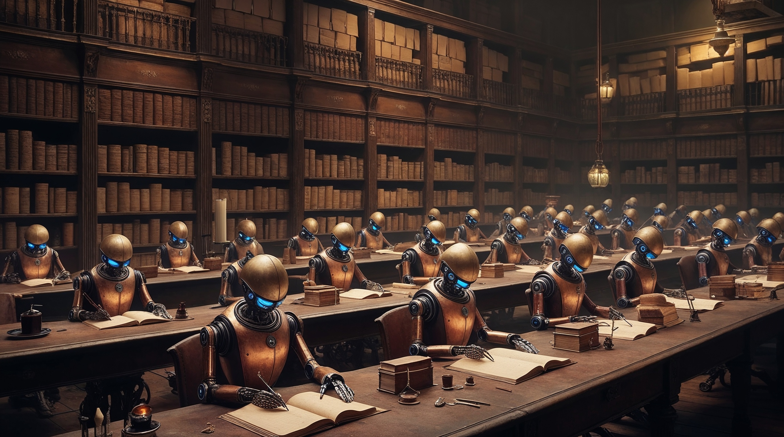 Robots rewriting archive or library