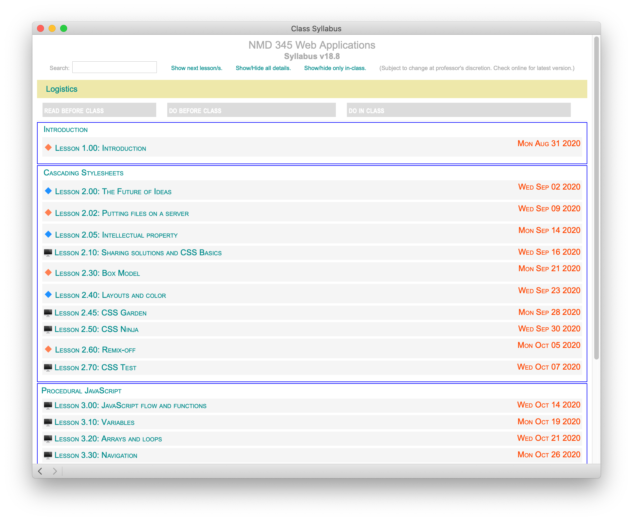 Web Applications Syllabus Sti