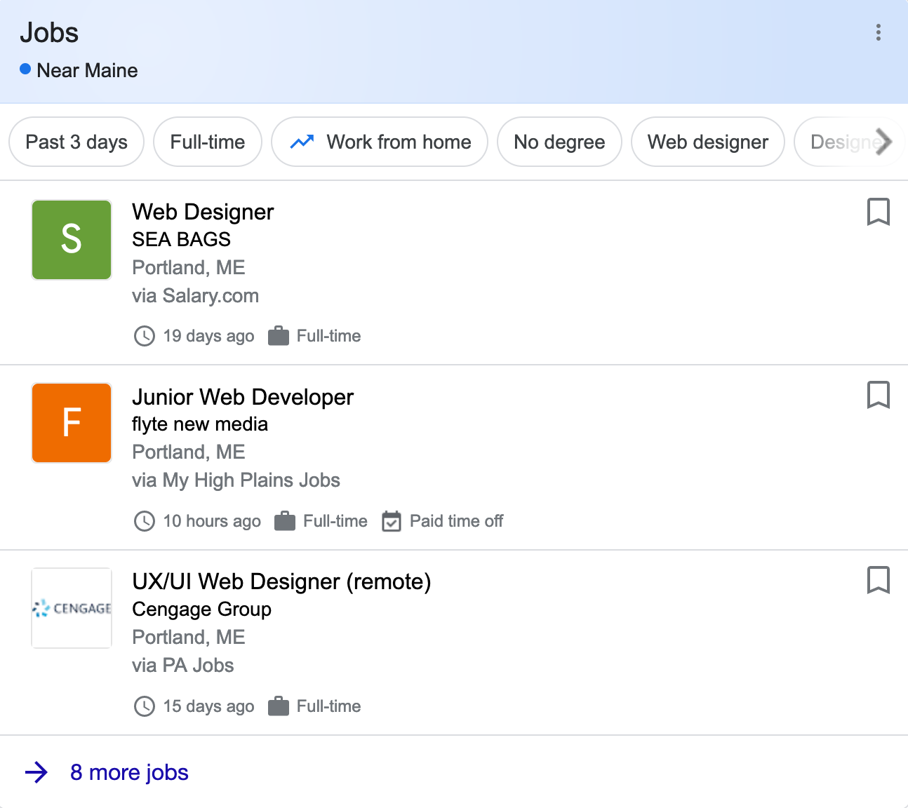 Web Designer Jobs Number Maine 2022